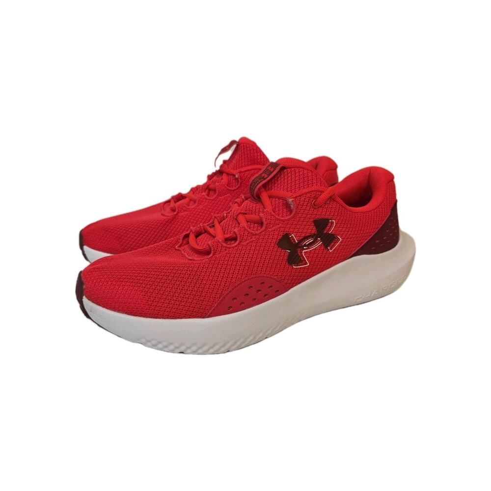Under Armour 3027000 Mens SZ 11 Red UA Charged Surge 4 Running Athletic Shoes
